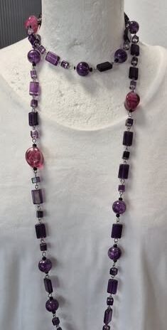 Kette “ Bijou Brigitte “ in Lila/Pink