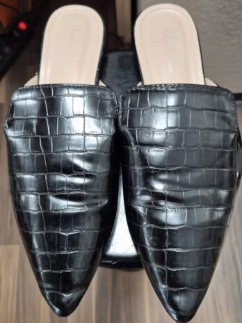 Mules “ Sergio Todzi “ Größe 42 (klein geschnitten) in Schwarz/Leder