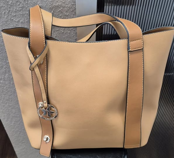 Tasche/Shopper " Primadonna " in Cognac extra Innentasche Breite ca 44cm Höhe ca 32cm – Bild 2