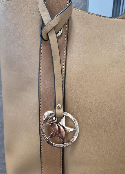 Tasche/Shopper " Primadonna " in Cognac extra Innentasche Breite ca 44cm Höhe ca 32cm – Bild 3