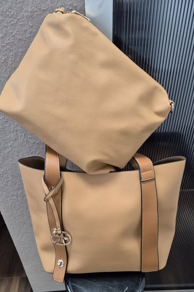 Tasche/Shopper " Primadonna " in Cognac extra Innentasche Breite ca 44cm Höhe ca 32cm