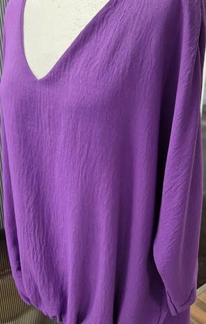 Bluse “ Nuova Collezione “ Größe OS (38-40/42) in Lila