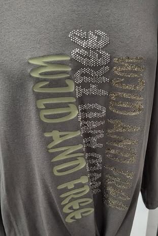 Shirt “ Jones “ Größe 38 in Oliv/Print 95% Viscose