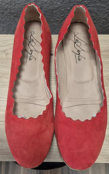 Ballerinas " La Sofia " Größe 38 in Rot/Leder