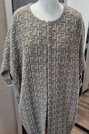 Jacke “ Mazzonetto “ Größe 44/46 in Camel/Grau gemustert