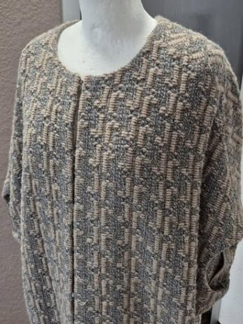 Jacke “ Mazzonetto “ Größe 44/46 in Camel/Grau gemustert