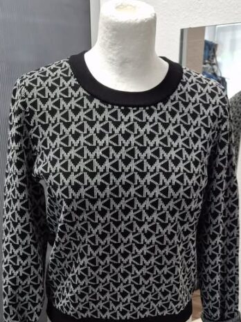 Pulli “ Michael Kors “ Größe 36/38 in Schwarz/Weiß Logoprint