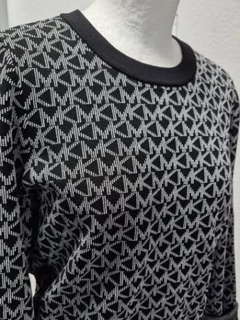 Pulli “ Michael Kors “ Größe 36/38 in Schwarz/Weiß Logoprint