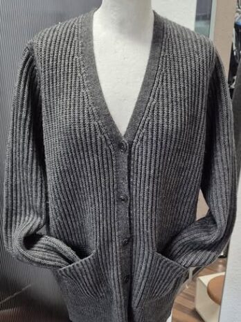 Strickweste “ Drykorn “ Größe M/L in Anthrazitgrau 30% Schurwolle 20% Alpaka