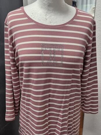 Shirt “ Jette Joop “ Größe 40 in Rosa/Weiß gestreift 95% Viscose