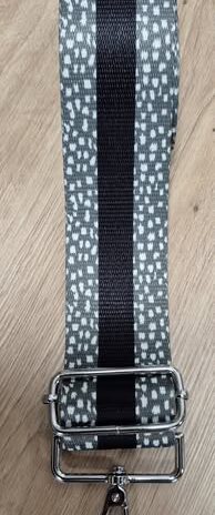 Taschengurt “ Made in Italy “ in Grün/Weiß/Schwarz Textil