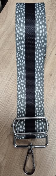 Taschengurt " Made in Italy " in Grün/Weiß/Schwarz Textil