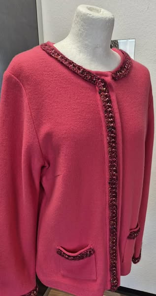 Blazer " Basler " Größe 40/42 in Pink/Wolle – Bild 2