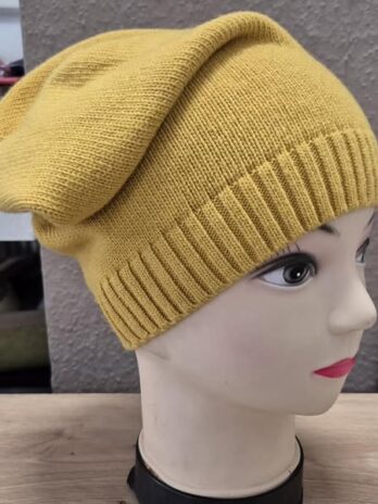 Beanie “ McBurn “ Größe OS in Maisgelb NEU! 40% Wolle 25% Viscose 10% Cashmere