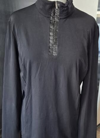 Shirt “ Schneehaserl “ Größe 40 in Schwarz/Silber