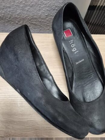 Schuhe “ Högl Sachetto “ Größe 37,5 in Schwarz/Leder Keilabsatz