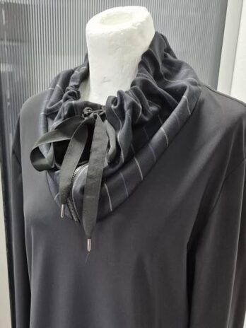 Kleid “ Mc Planet “ Größe 40 in Schwarz/Dunkelblau/Grau gestreift