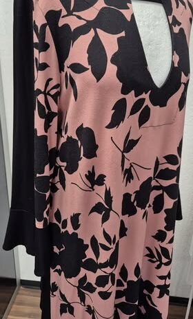 Kleid “ Twin-Set By Simona Barbieri “ Größe 40 in Schwarz/Rosa gemustert