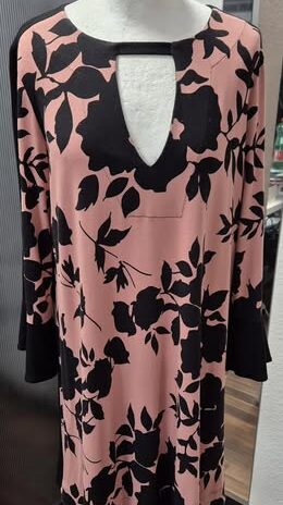 Kleid “ Twin-Set By Simona Barbieri “ Größe 40 in Schwarz/Rosa gemustert