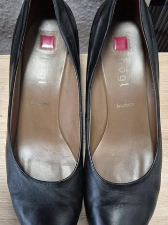 Schuhe “ Högl Sachetto “ Größe 37,5 in Schwarz/Leder Keilabsatz