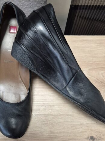 Schuhe “ Högl Sachetto “ Größe 37,5 in Schwarz/Leder Keilabsatz
