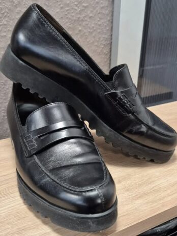 Loafers “ Paul Green “ Größe 38 in Schwarz/Leder
