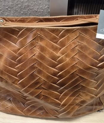 Tasche “ Anna Morellini “ in Cognac/Leder NEU! Breite ca 40cm Höhe ca 31cm