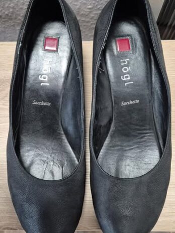 Schuhe “ Högl Sachetto “ Größe 37,5 in Schwarz/Leder Keilabsatz