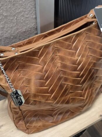 Tasche “ Anna Morellini “ in Cognac/Leder NEU! Breite ca 40cm Höhe ca 31cm