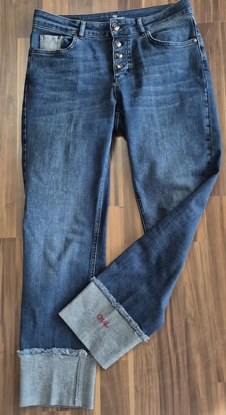 Jeans " OUI " Größe 38 in Blau 98% Baumwolle