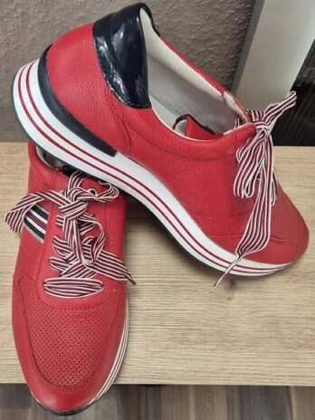 Sneakers “ Remonte Soft “ Größe 41 in Rot/Blau/Weiß Leder