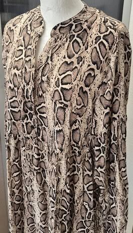 Kleid “ Altamira Milano “ Größe 38 in Beige/Braun/Schwarz Animalprint 100% Viscose