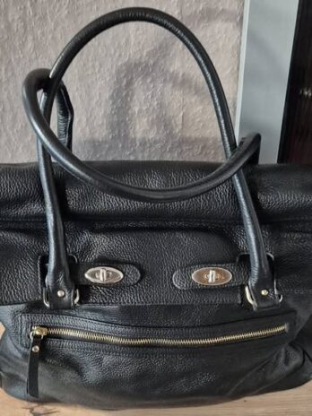 Tasche “ Becato “ in Schwarz/Leder Breite ca 41cm Höhe ca 37cm