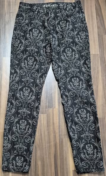 Jeans " Rosner " Größe 38 in Schwarz/Camel gemustert