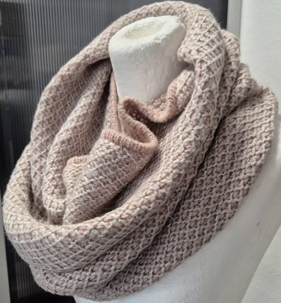 Loop " Tom Tailor " Größe OS in Rosa/Grau gemustert – Bild 2