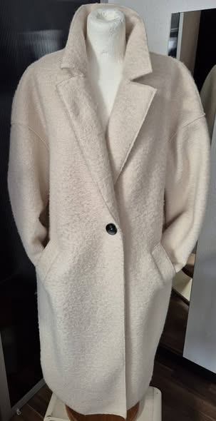 Mantel " Zara " Größe L/XL in Offwhite