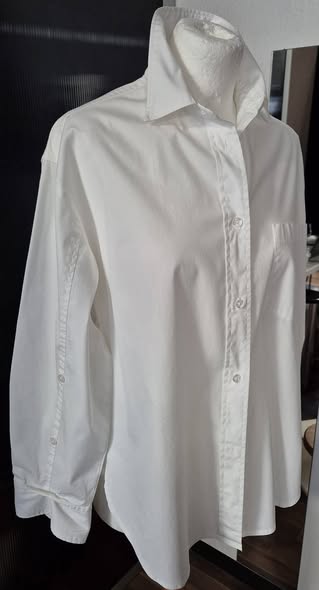 Bluse " Rossana Diva " Größe 38 in Weiß 75% Baumwolle – Bild 2