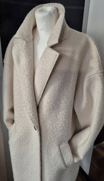 Mantel " Zara " Größe L/XL in Offwhite – Bild 2