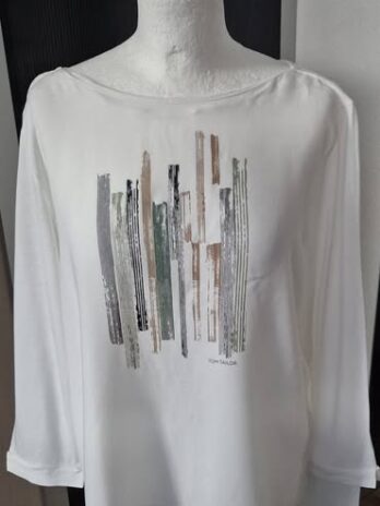 Shirt “ Tom Tailor “ Größe M in Weiß/Print 100% Viscose