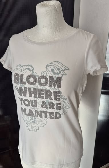 Shirt " Comma " Größe 36 in Weiß/Grau/Print Viscose – Bild 2