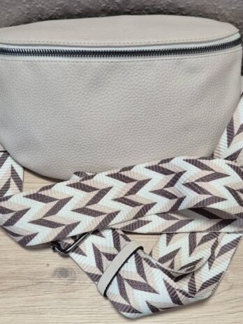 Tasche “ Made in Italy “ in Taupe breiter Trageriemen Breite ca 28cm Höhe ca 17cm