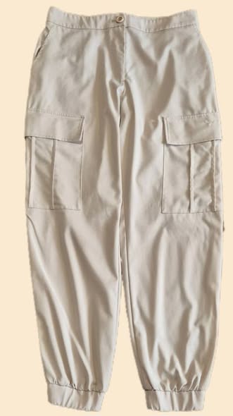 Cargohose " Benetton " Größe 40/42 in Beige 33% Viscose