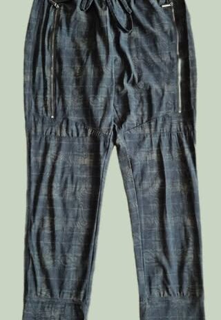 Hose “ Benedikt By Jones “ Größe 40 Olivgrün/Khaki/Terracotta gemustert elastischer Bund