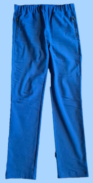 Hose " Jones " Größe 38 in Royalblau elastischer Bund 71% Baumwolle