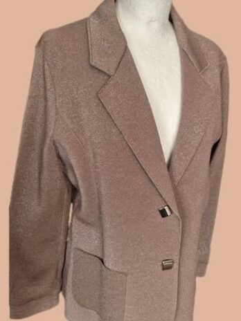 Blazer/Neopren “ Risskio “ Größe 40 in Mocca/Silber/Lurex