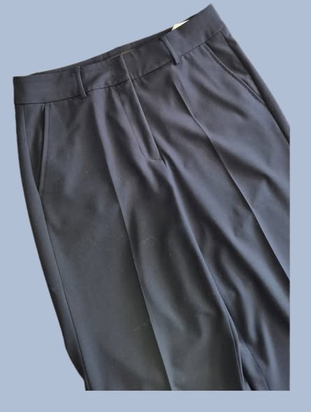 Hose " Cambio " Größe 38 in Dunkelblau weites Bein 29% Viscose – Bild 2