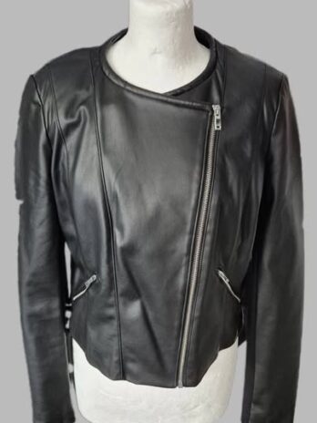 Jacke “ Zara “ Größe 36 in Schwarz/Kunstleder