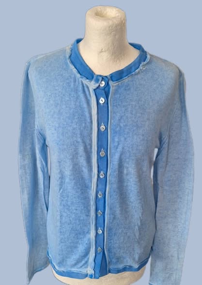 Cardigan " Better Rich " Größe 36 in Hellblau 80% Baumwolle