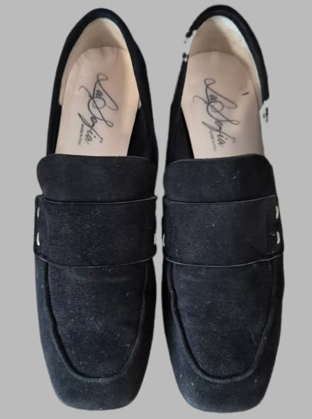Loafers " La Sofia " Größe 38 in Schwarz/Leder – Bild 2