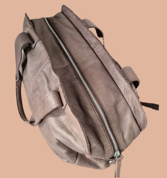 Tasche " David Jones " in Schlamm/Leder Breite ca 53cm Höhe ca 29cm – Bild 2